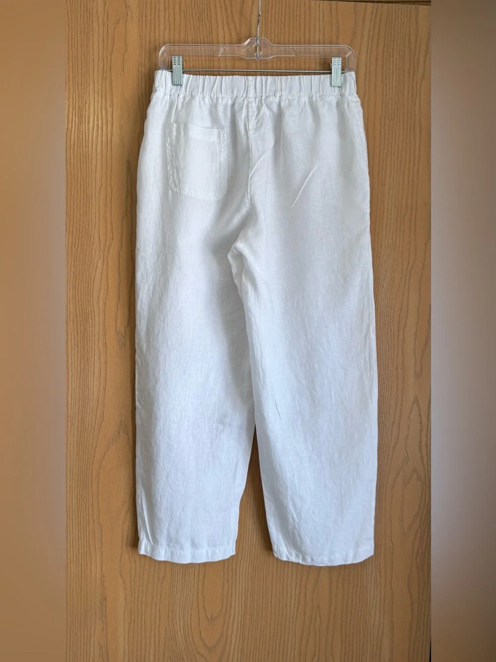 Quince | Women’s Small | Lot Of 2 White Black Linen Tapered Leg Ankle Pants